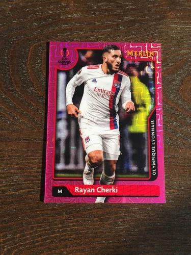 Rayan Cherki 2021 Topps Merlin Chrome Pink /275