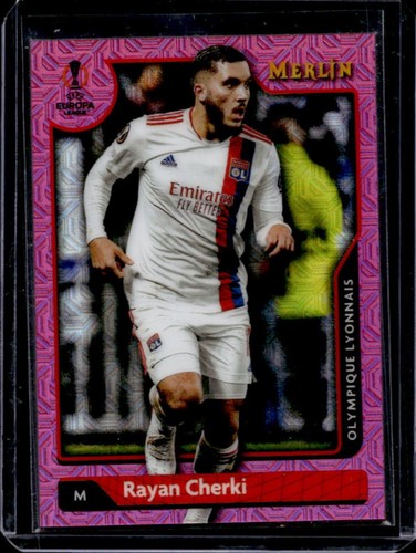 Rayan Cherki 2021 Topps Merlin Chrome Pink Refractor /275