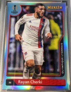 Rayan Cherki 2021 Topps Merlin Chrome Refractor #59