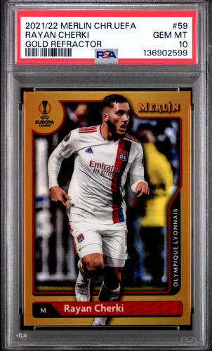 Rayan Cherki 2021 Topps Merlin Chrome UEFA 30/50