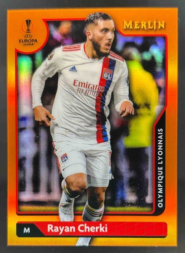 Rayan Cherki 2021 Topps Merlin Chrome UEFA Orange Refractor /25