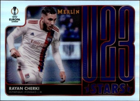 Rayan Cherki 2022 Topps Merlin Collection Chrome