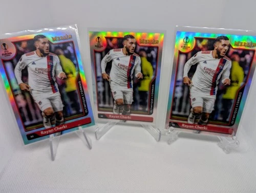 Rayan Cherki 2021 Panini Merlin UEFA Champions League Refractor