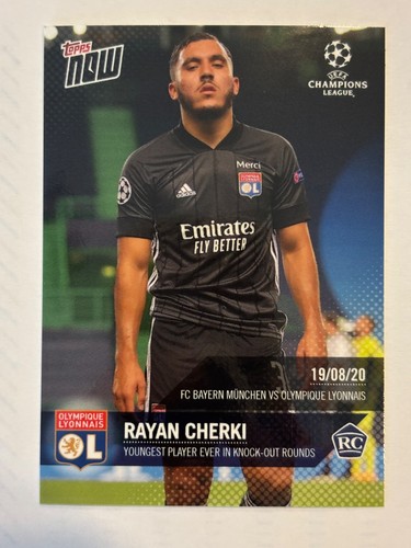 Rayan Cherki 2019 Topps NOW Champions League /077