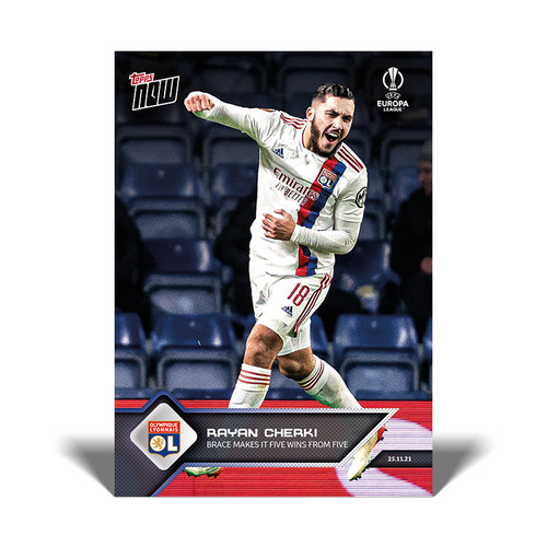 Rayan Cherki 2021 Topps NOW UEL