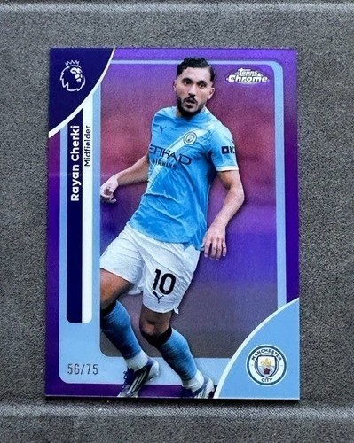 Rayan Cherki 2026 Topps Premier League Chrome Vero Viola /75