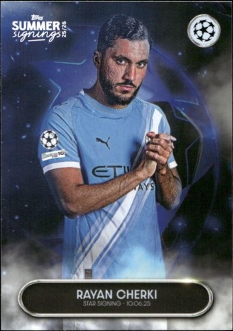 Rayan Cherki 2025 Topps Summer Signing 2025
