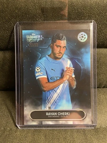 Rayan Cherki 2025 Topps Summer Signings /99