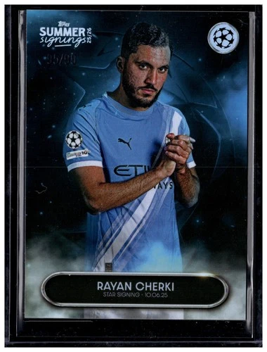 Rayan Cherki 2025 Topps Summer Signings Blue /99