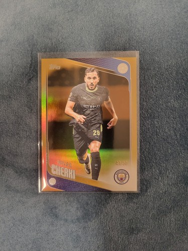Rayan Cherki 2025 Topps UCC Flagship Gold /50