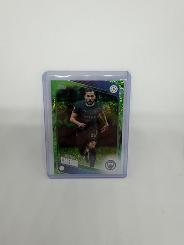 Rayan Cherki 2026 Topps UEFA Champions Green Foil Mini-diamond /99