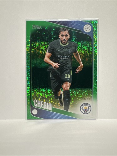 Rayan Cherki 2025 Topps UEFA Foglio Verde /99