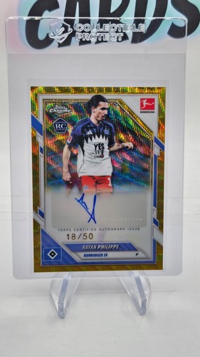 Rayan Philippe 2025 Topps Chrome Bundesliga Gold Wave /50
