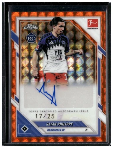Rayan Philippe 2025 Topps Chrome Orange Geometric /25