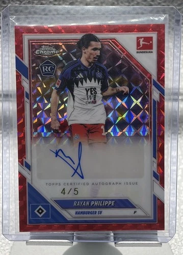 Rayan Philippe 2025 Topps Chrome Red Geometric /5