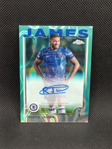 Reece James 2024 Topps Chrome Aqua Lava Refractor /199