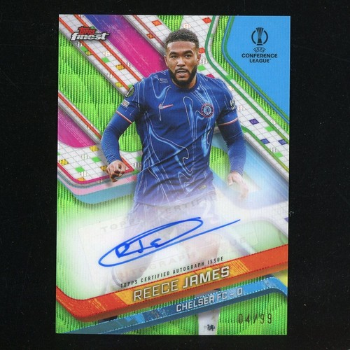 Reece James 2024 Topps Finest Green Wave 4/99