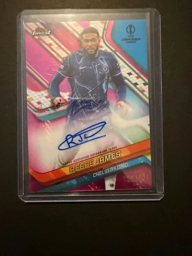 Reece James 2024 Topps Finest Pink Prism Refractor /125
