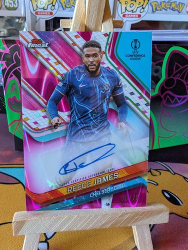 Reece James 2024 Topps Finest Pink Wave /75