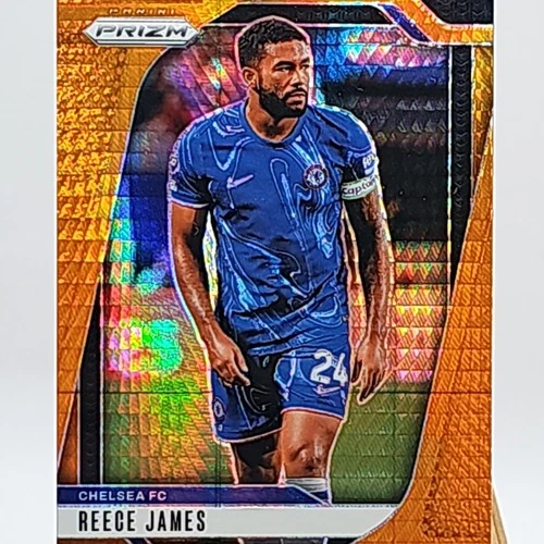 Reece James 2024 Panini Prizm Premier League Orange Hyper Prizm