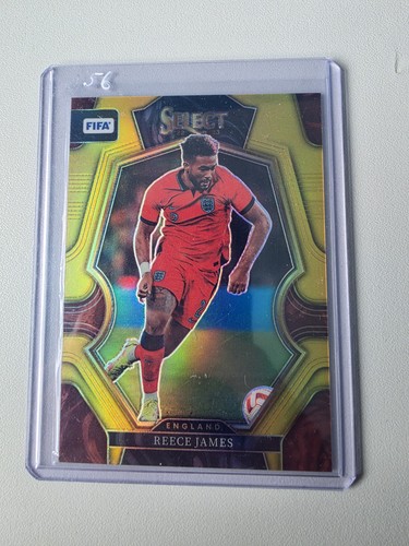 Reece James 2023 Panini Select Gold Wave Prizm /10