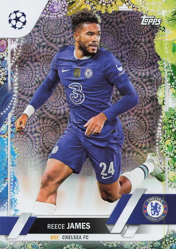 Reece James 2022 Topps UEFA Club Competitions Carnaval Edition