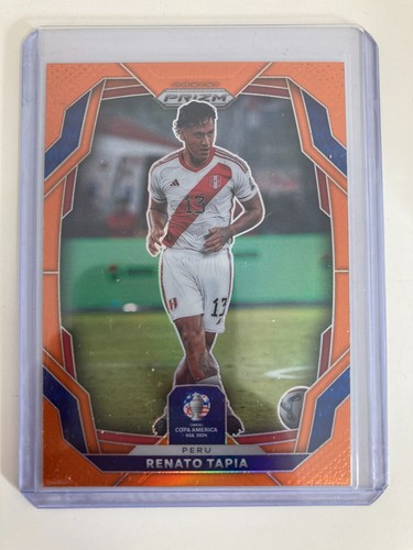 Renato Tapia 2024 Panini Prizm Copa America Orange /25