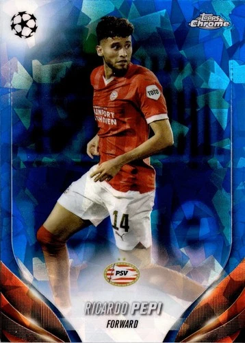 Ricardo Pepi 2023 Topps Chrome UEFA Blue Sapphire