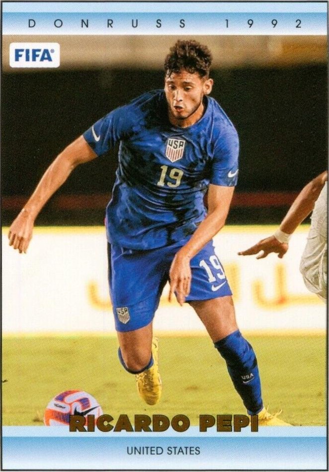 Ricardo Pepi 2022 Panini Donruss Soccer 25