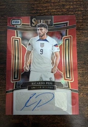 Ricardo Pepi 2024 Panini Select FIFA Red Prizm