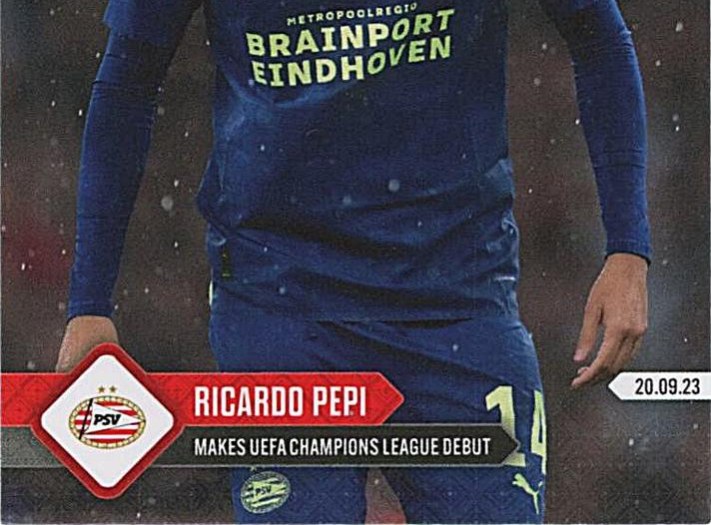 Ricardo Pepi 2023 Topps Now UEFA Champions League