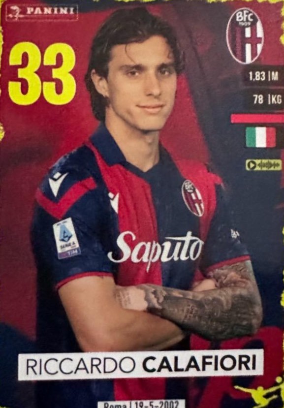 Riccardo Calafiori 2023 Panini Calciatori Stickers