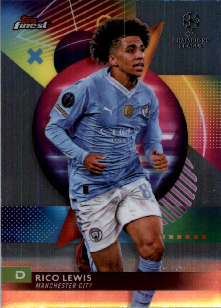 Rico Lewis 2023 Topps Finest UEFA Club Competitions