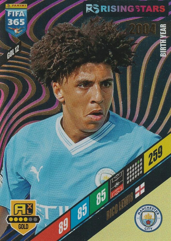 Rico Lewis 2024 Panini Adrenalyn XL FIFA 365