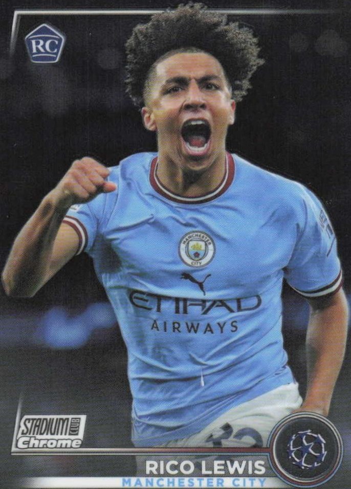 Rico Lewis 2022 Topps Stadium Club Chrome UEFA 60