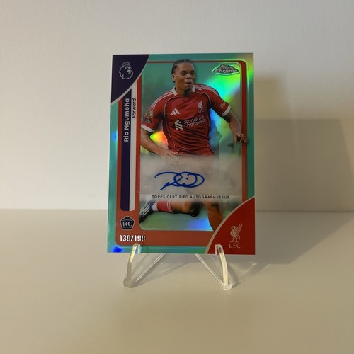 Rio Ngumoha 2026 Topps Chrome Aqua /199