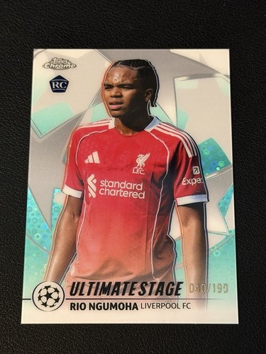 Rio Ngumoha 2026 Topps Chrome Aqua /199