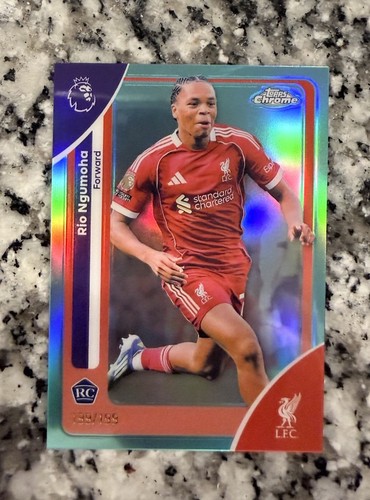 Rio Ngumoha 2026 Topps Chrome Aqua /199