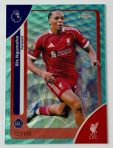Rio Ngumoha 2025 Topps Chrome Aqua /199
