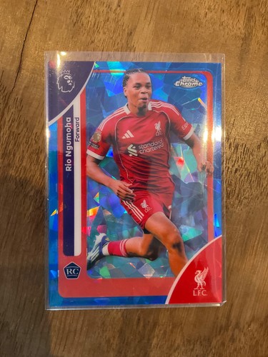 Rio Ngumoha 2026 Topps Chrome Aqua RayWave Refractor