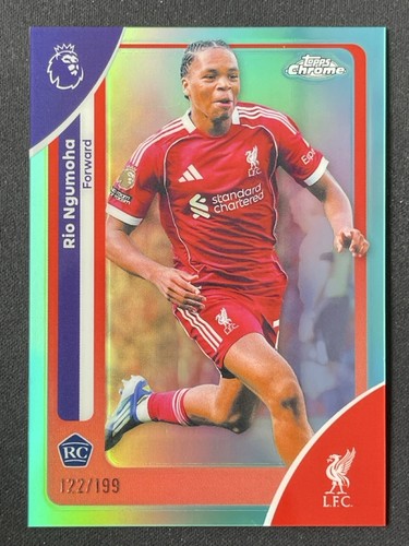 Rio Ngumoha 2026 Topps Chrome Aqua Refractor /199