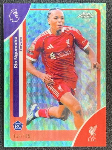Rio Ngumoha 2026 Topps Chrome Aqua Wave /199