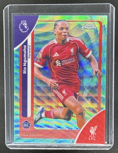 Rio Ngumoha 2026 Topps Chrome Aqua Wave Refractor /199