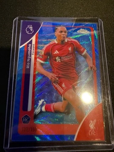 Rio Ngumoha 2026 Topps Chrome Blue Wave Refractor /150