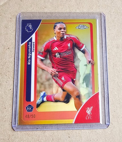 Rio Ngumoha 2025 Topps Chrome Gold Refractor /50