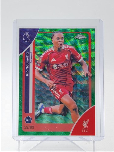 Rio Ngumoha 2026 Topps Chrome Green Wave /99