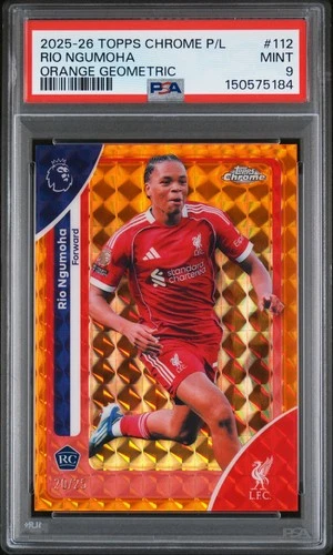 Rio Ngumoha 2025 Topps Chrome Orange Geometric /25