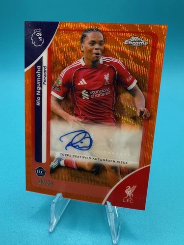 Rio Ngumoha 2025 Topps Chrome Orange Wave /25
