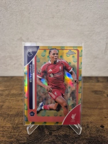 Rio Ngumoha 2025 Topps Chrome Pineapple Blast
