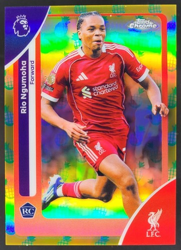 Rio Ngumoha 2026 Topps Chrome Pineapple Blast Refractor